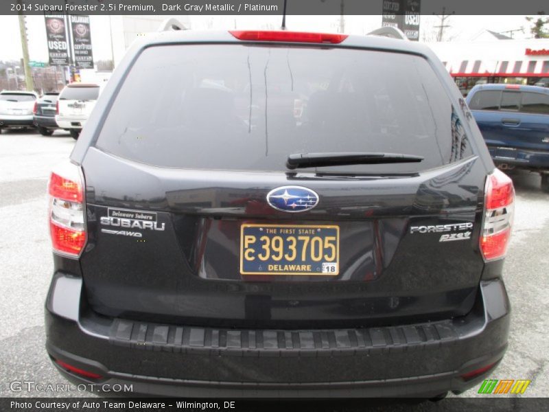 Dark Gray Metallic / Platinum 2014 Subaru Forester 2.5i Premium
