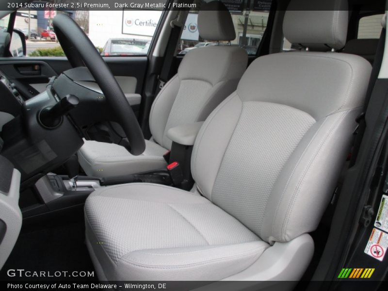 Dark Gray Metallic / Platinum 2014 Subaru Forester 2.5i Premium