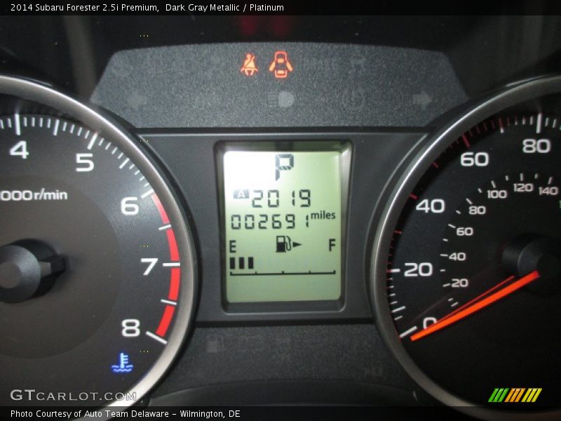 Dark Gray Metallic / Platinum 2014 Subaru Forester 2.5i Premium