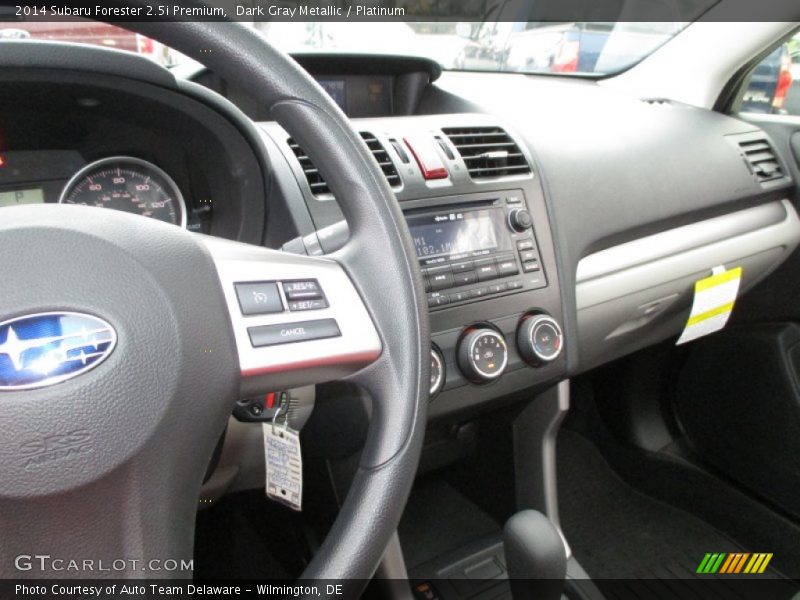 Dark Gray Metallic / Platinum 2014 Subaru Forester 2.5i Premium