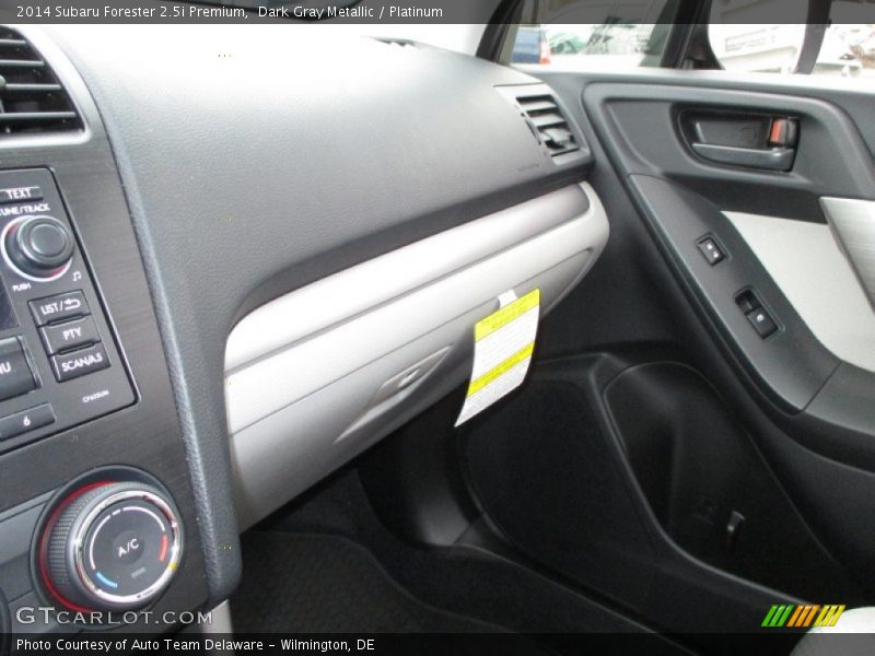 Dark Gray Metallic / Platinum 2014 Subaru Forester 2.5i Premium