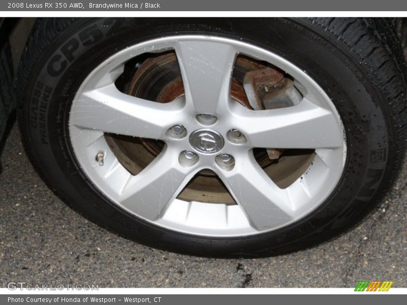 Brandywine Mica / Black 2008 Lexus RX 350 AWD