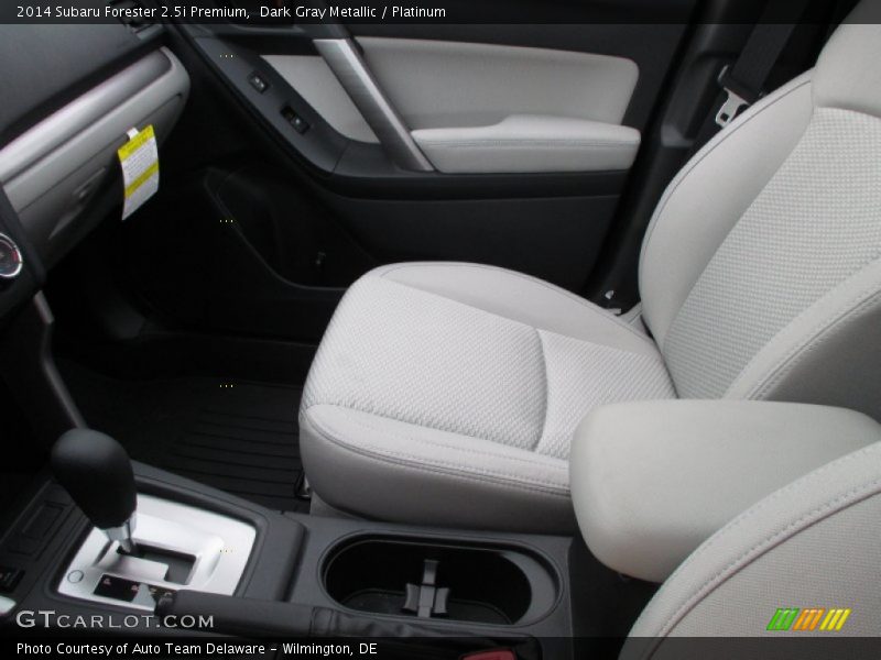 Dark Gray Metallic / Platinum 2014 Subaru Forester 2.5i Premium