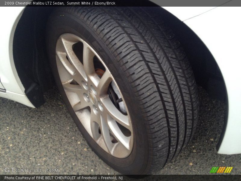 Summit White / Ebony/Brick 2009 Chevrolet Malibu LTZ Sedan