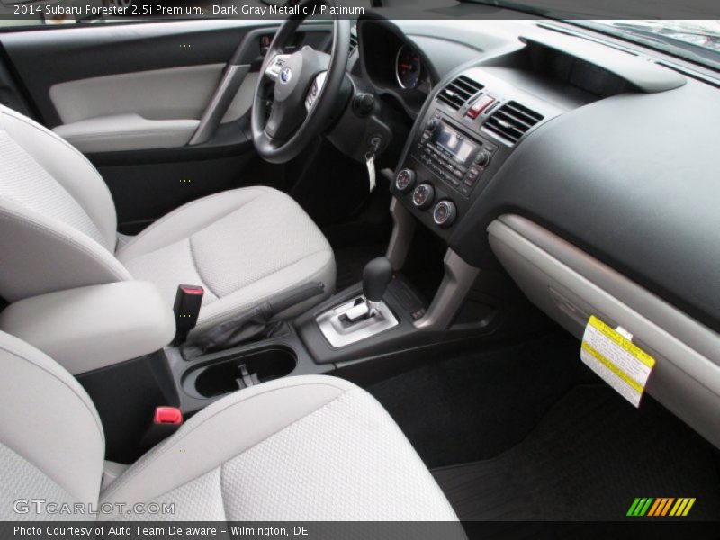 Dark Gray Metallic / Platinum 2014 Subaru Forester 2.5i Premium
