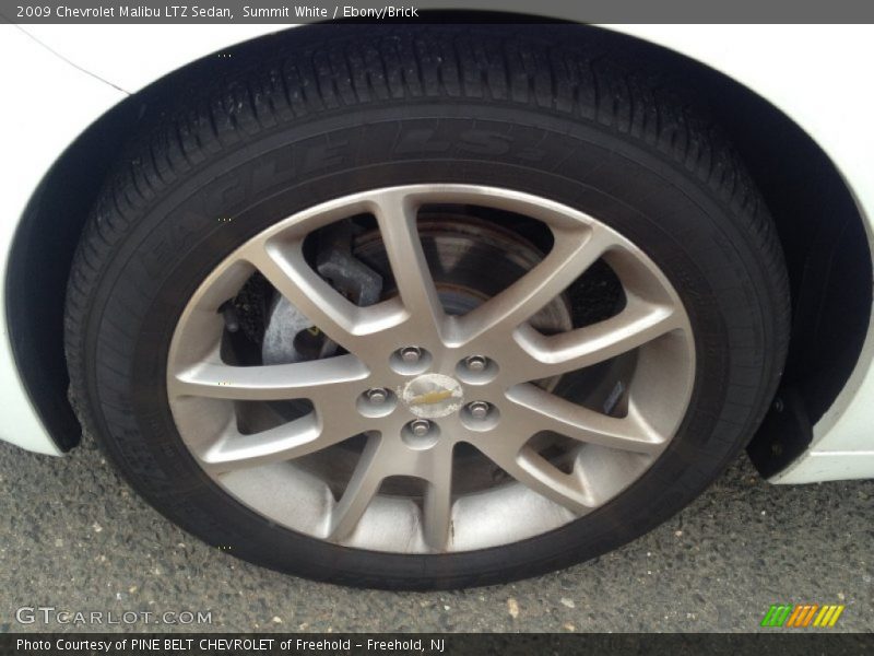 Summit White / Ebony/Brick 2009 Chevrolet Malibu LTZ Sedan