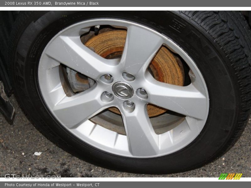 Brandywine Mica / Black 2008 Lexus RX 350 AWD