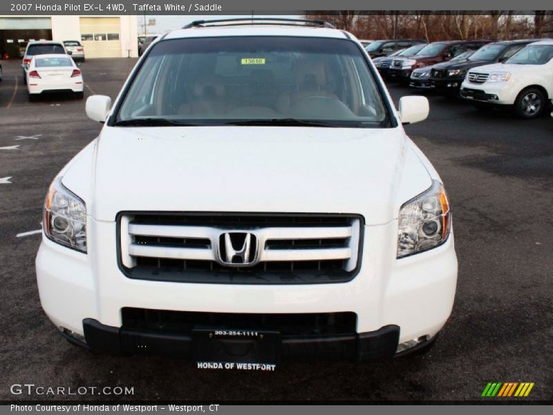 Taffeta White / Saddle 2007 Honda Pilot EX-L 4WD