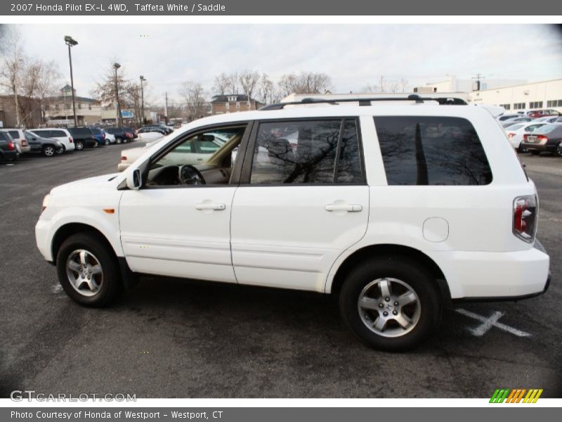 Taffeta White / Saddle 2007 Honda Pilot EX-L 4WD