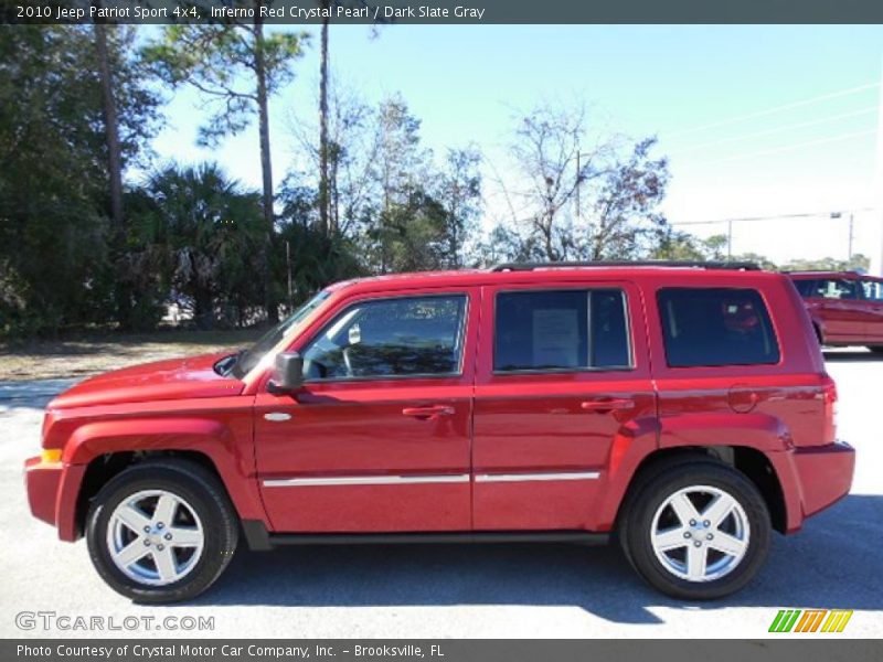 Inferno Red Crystal Pearl / Dark Slate Gray 2010 Jeep Patriot Sport 4x4