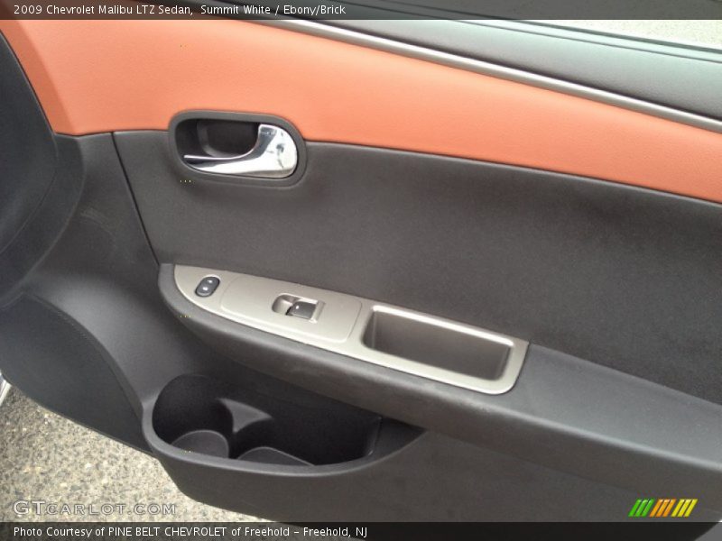Summit White / Ebony/Brick 2009 Chevrolet Malibu LTZ Sedan