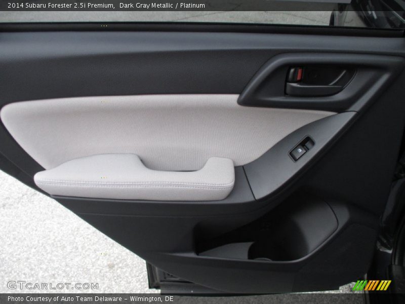 Dark Gray Metallic / Platinum 2014 Subaru Forester 2.5i Premium