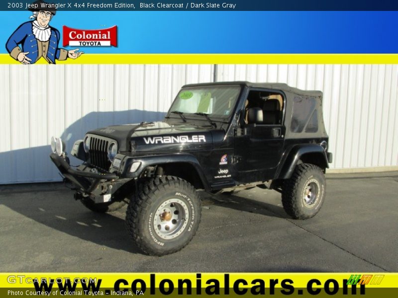 Black Clearcoat / Dark Slate Gray 2003 Jeep Wrangler X 4x4 Freedom Edition