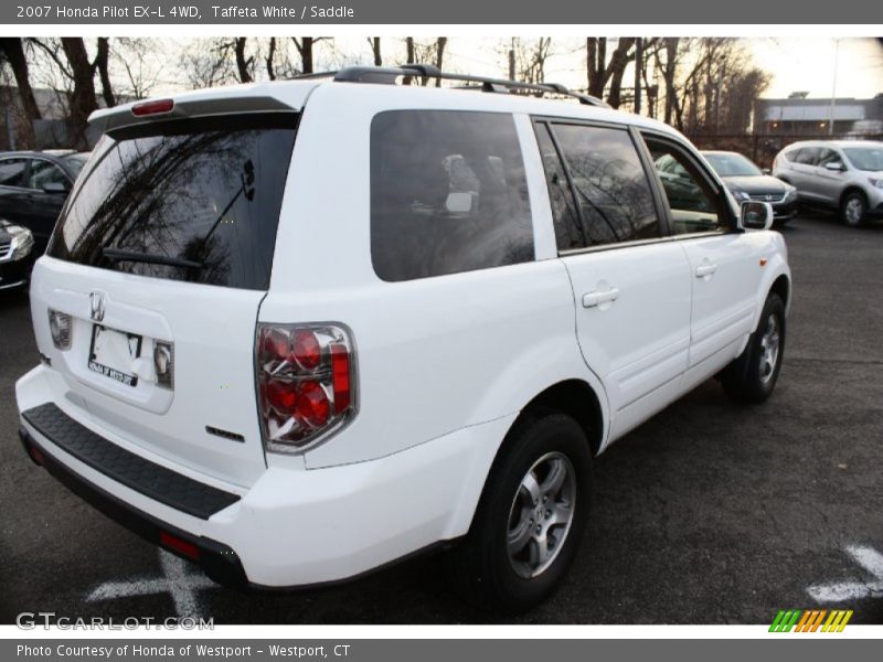 Taffeta White / Saddle 2007 Honda Pilot EX-L 4WD