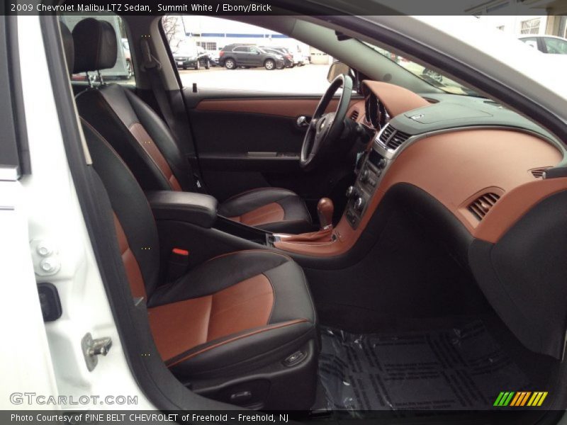 Summit White / Ebony/Brick 2009 Chevrolet Malibu LTZ Sedan