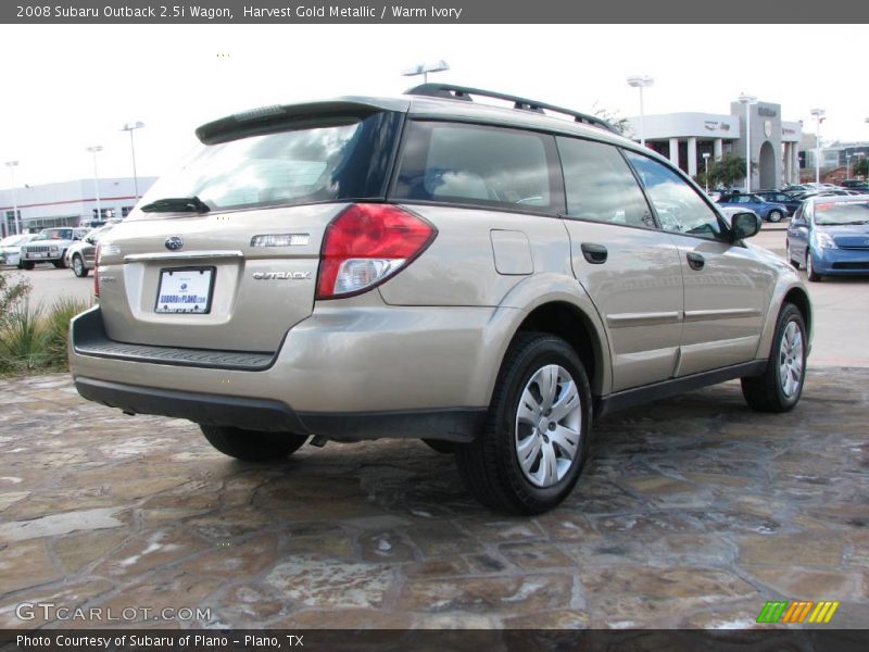 Harvest Gold Metallic / Warm Ivory 2008 Subaru Outback 2.5i Wagon