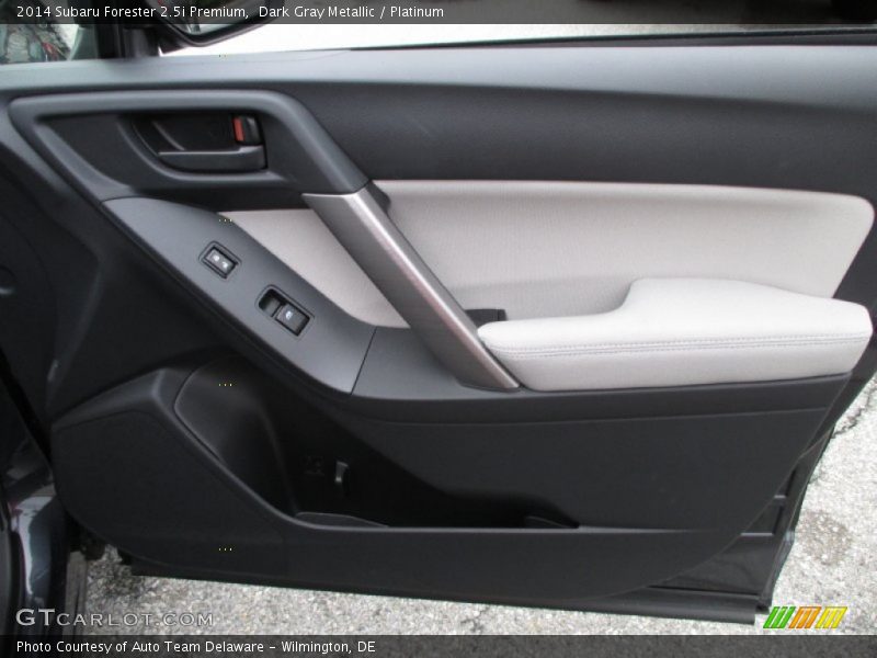 Dark Gray Metallic / Platinum 2014 Subaru Forester 2.5i Premium