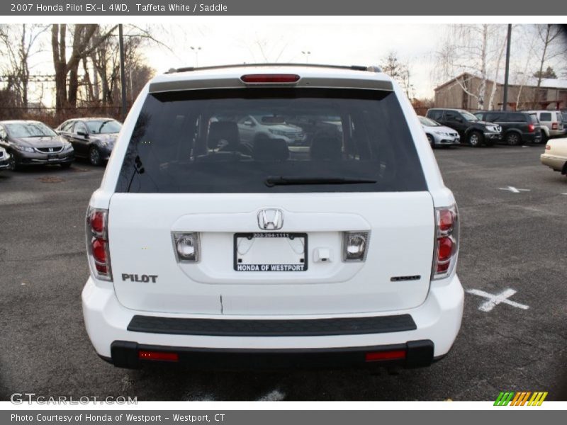 Taffeta White / Saddle 2007 Honda Pilot EX-L 4WD