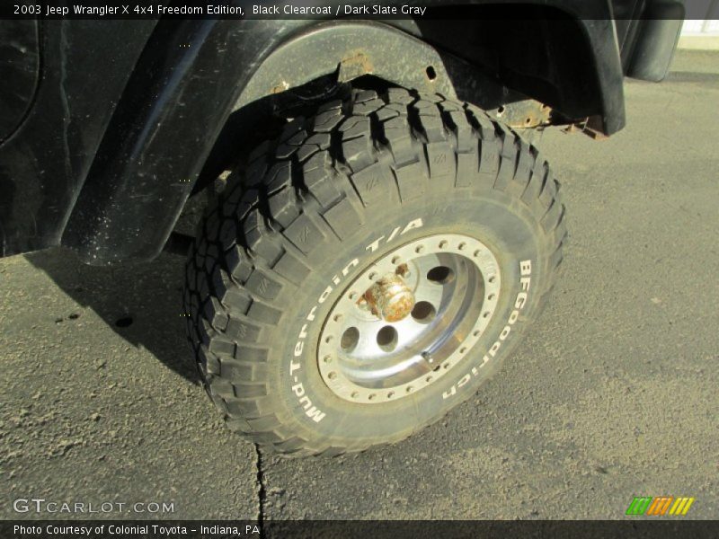 Custom Wheels of 2003 Wrangler X 4x4 Freedom Edition