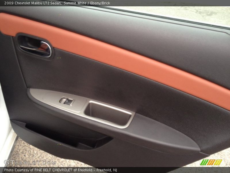 Summit White / Ebony/Brick 2009 Chevrolet Malibu LTZ Sedan