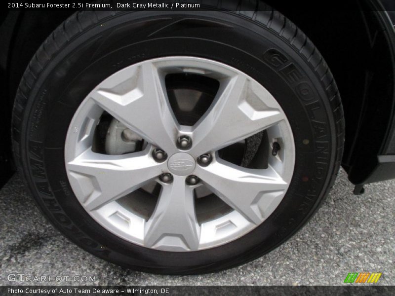 Dark Gray Metallic / Platinum 2014 Subaru Forester 2.5i Premium