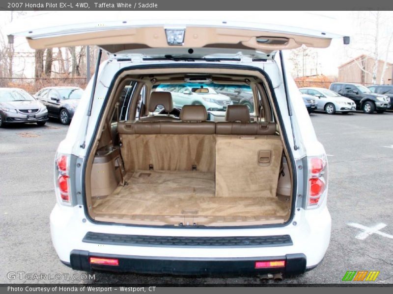 Taffeta White / Saddle 2007 Honda Pilot EX-L 4WD