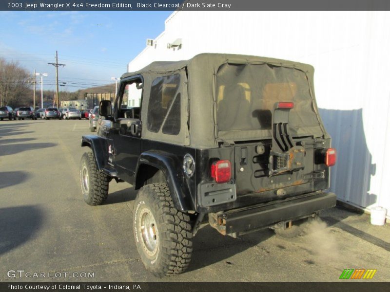 Black Clearcoat / Dark Slate Gray 2003 Jeep Wrangler X 4x4 Freedom Edition