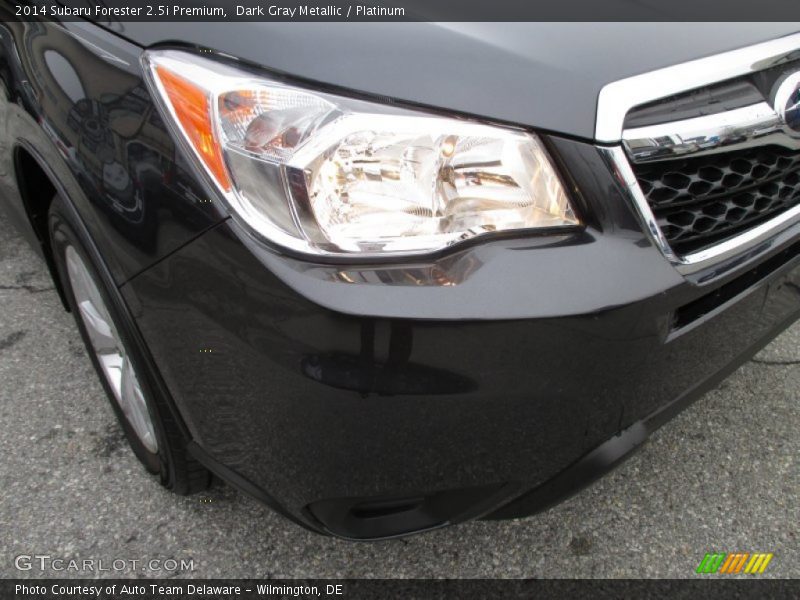 Dark Gray Metallic / Platinum 2014 Subaru Forester 2.5i Premium