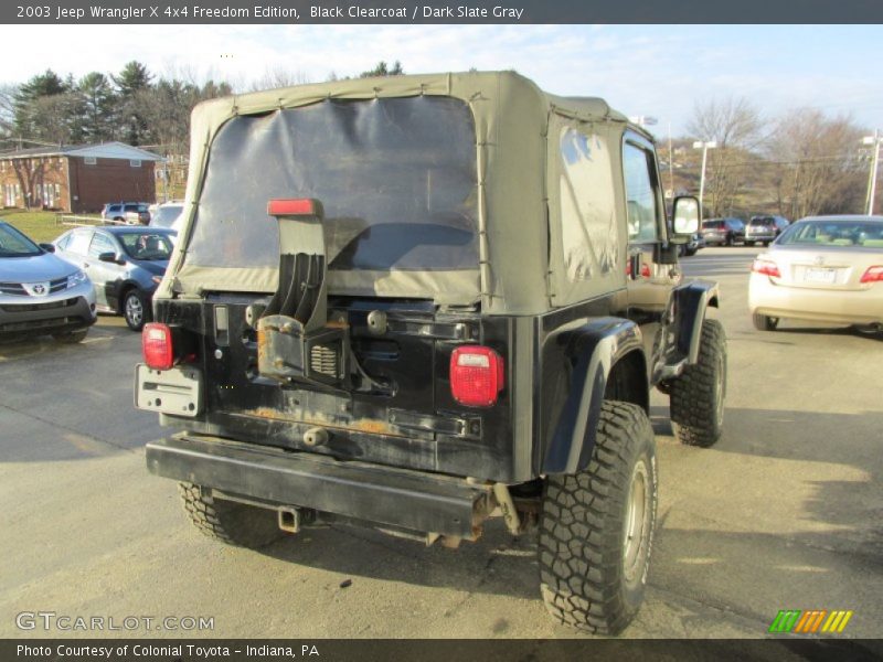 Black Clearcoat / Dark Slate Gray 2003 Jeep Wrangler X 4x4 Freedom Edition