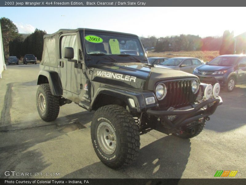 Black Clearcoat / Dark Slate Gray 2003 Jeep Wrangler X 4x4 Freedom Edition