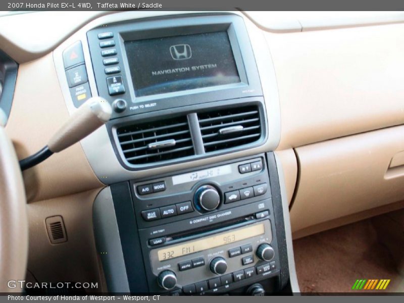 Taffeta White / Saddle 2007 Honda Pilot EX-L 4WD