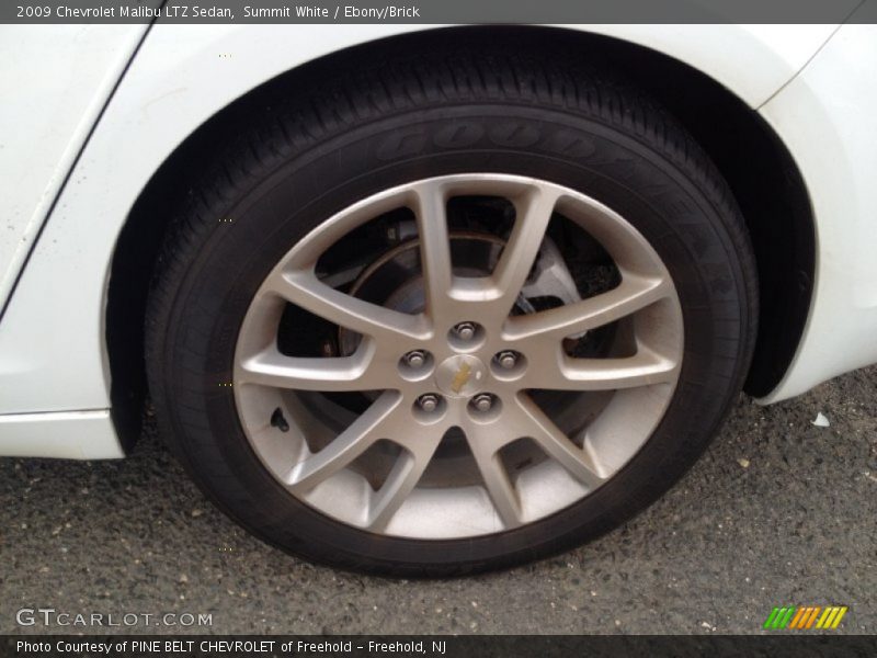 Summit White / Ebony/Brick 2009 Chevrolet Malibu LTZ Sedan