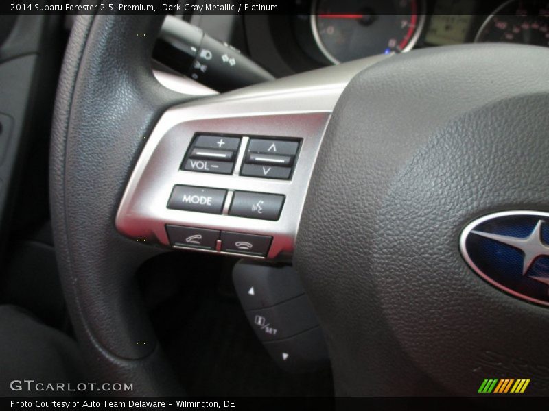 Dark Gray Metallic / Platinum 2014 Subaru Forester 2.5i Premium