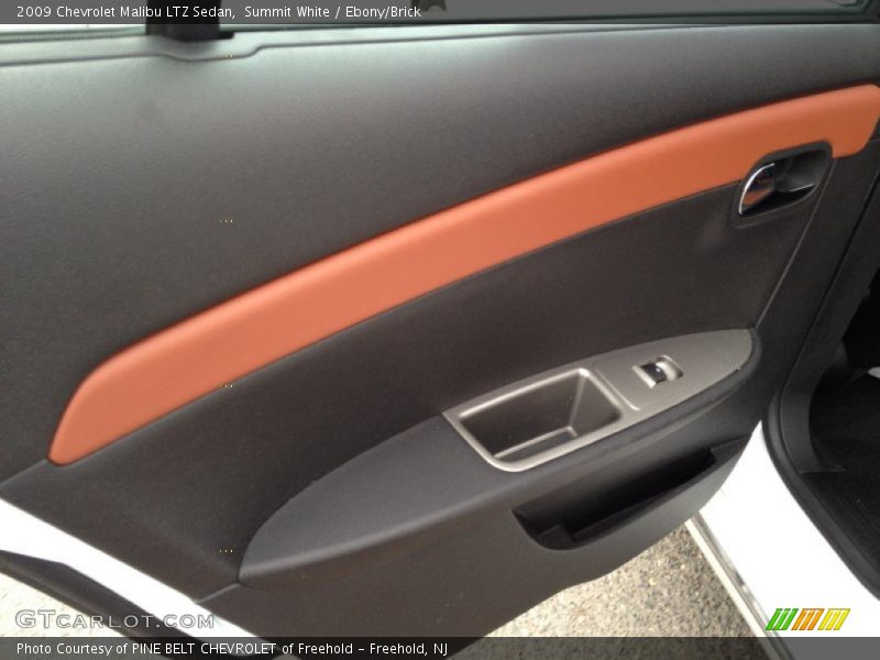 Summit White / Ebony/Brick 2009 Chevrolet Malibu LTZ Sedan