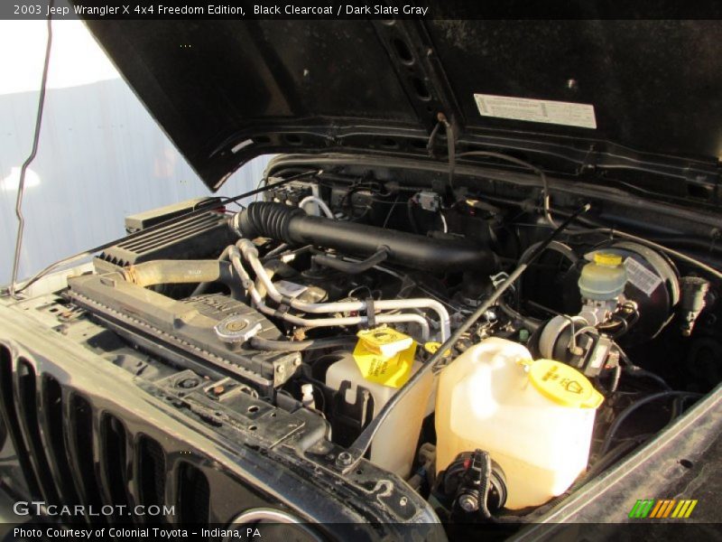 Black Clearcoat / Dark Slate Gray 2003 Jeep Wrangler X 4x4 Freedom Edition