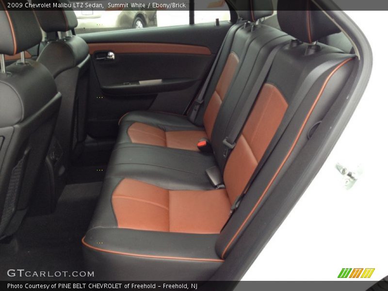Summit White / Ebony/Brick 2009 Chevrolet Malibu LTZ Sedan