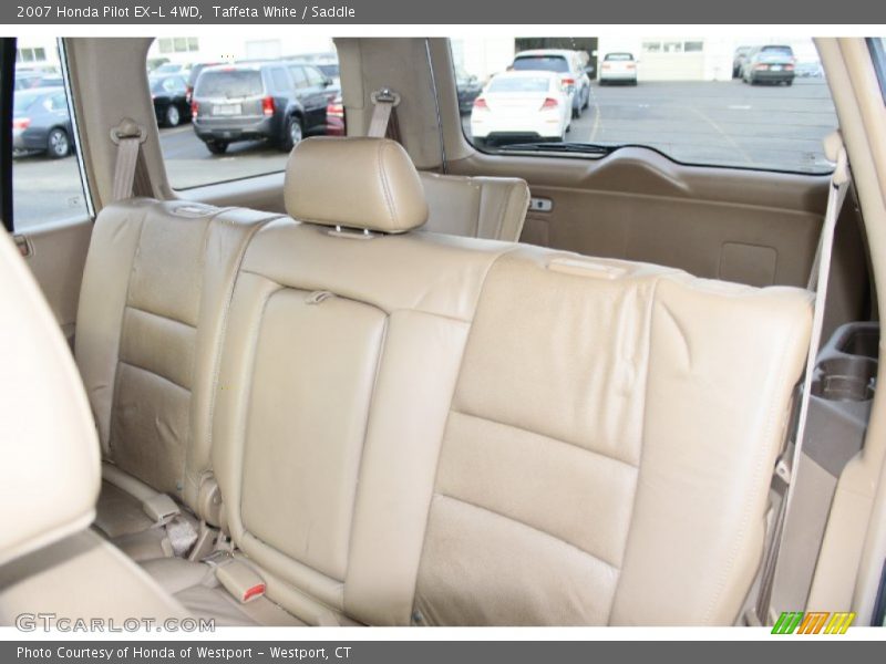 Taffeta White / Saddle 2007 Honda Pilot EX-L 4WD