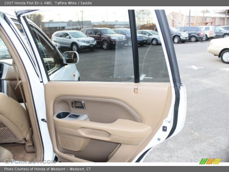 Taffeta White / Saddle 2007 Honda Pilot EX-L 4WD