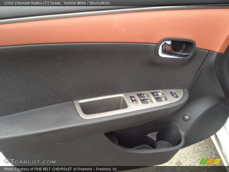 Summit White / Ebony/Brick 2009 Chevrolet Malibu LTZ Sedan