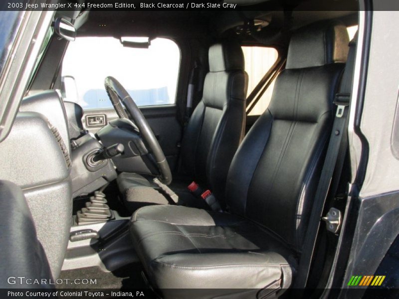 Front Seat of 2003 Wrangler X 4x4 Freedom Edition