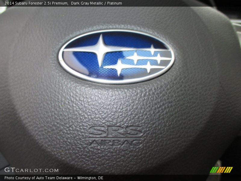 Dark Gray Metallic / Platinum 2014 Subaru Forester 2.5i Premium