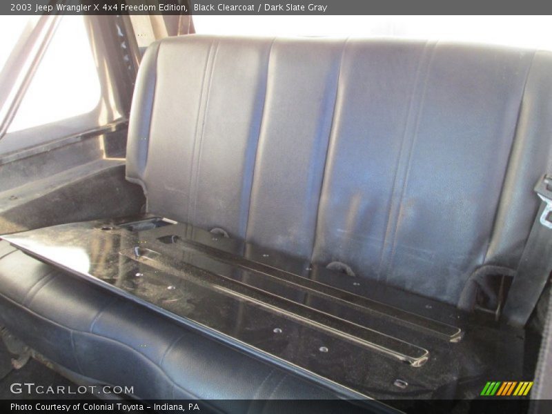 Rear Seat of 2003 Wrangler X 4x4 Freedom Edition