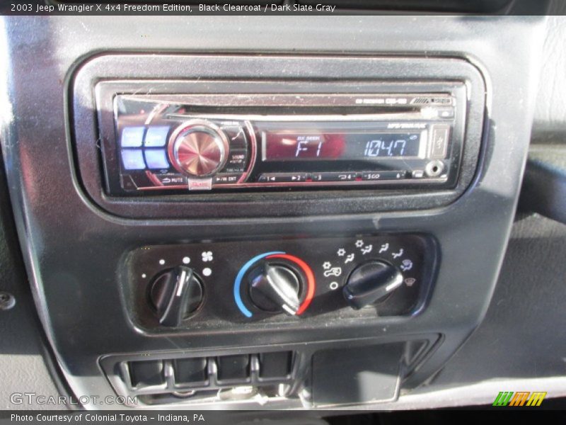 Black Clearcoat / Dark Slate Gray 2003 Jeep Wrangler X 4x4 Freedom Edition