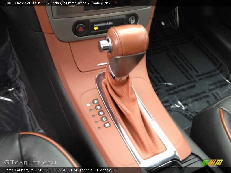 Summit White / Ebony/Brick 2009 Chevrolet Malibu LTZ Sedan