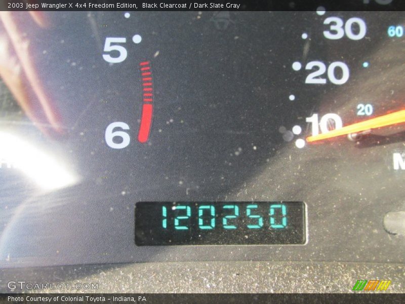 Black Clearcoat / Dark Slate Gray 2003 Jeep Wrangler X 4x4 Freedom Edition