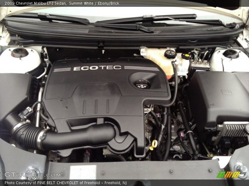 Summit White / Ebony/Brick 2009 Chevrolet Malibu LTZ Sedan
