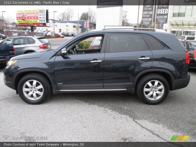 Pacific Blue / Gray 2012 Kia Sorento LX AWD