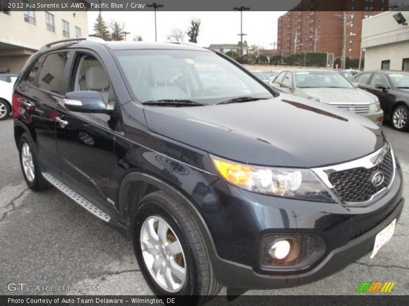 Pacific Blue / Gray 2012 Kia Sorento LX AWD