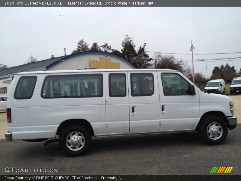 Oxford White / Medium Flint 2010 Ford E Series Van E350 XLT Passenger Extended