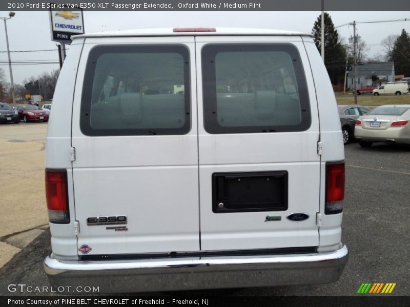 Oxford White / Medium Flint 2010 Ford E Series Van E350 XLT Passenger Extended
